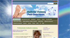 Desktop Screenshot of pedi-sana-hoorn.nl